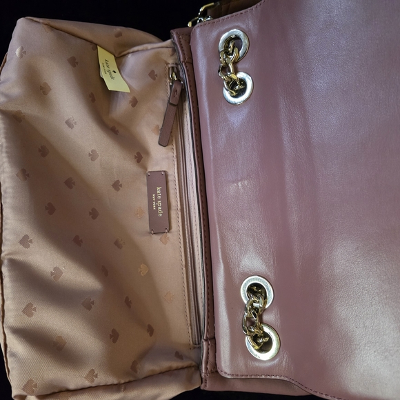 Kate Spade Mauve Quilted Shoulder Bag - Picture 5 of 6